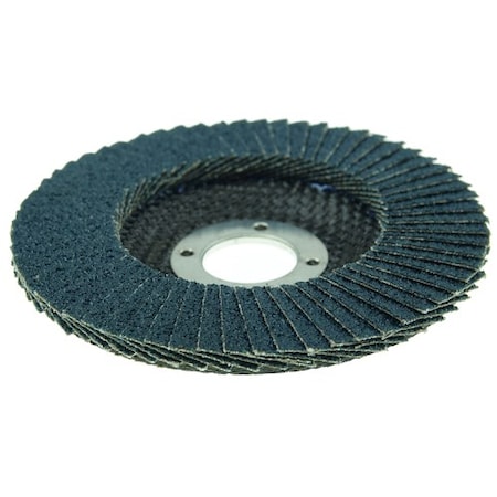 Weiler 4-1/2" Abrasive Flap Disc, Flat (TY27), Phenolic Backing, 36Z, 7/8" 31401